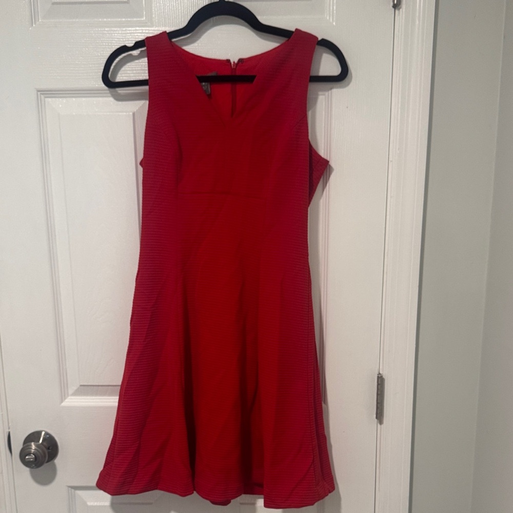 Muse Elegant Red Sleeveless Dress